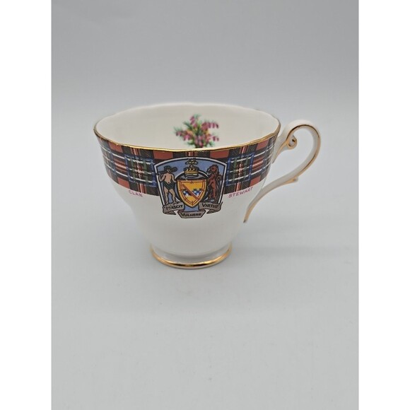 Royal Standard Bonnie Scotland Clan Stewart Tea Cup Bone Chine England - Picture 1 of 8
